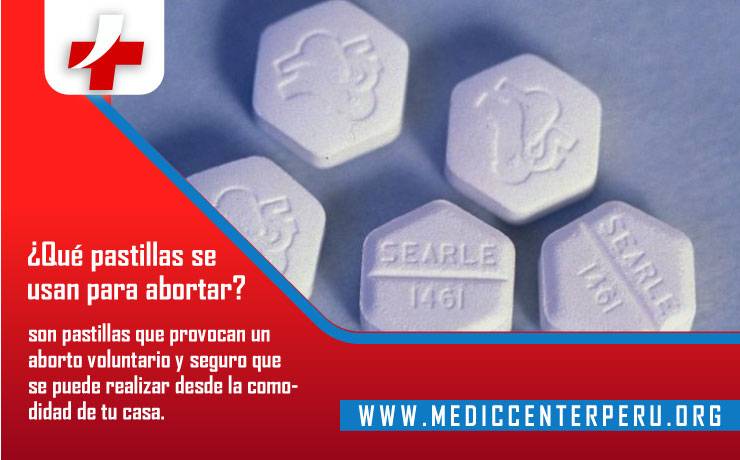 ¿Qué pastillas se usan después de abortar?