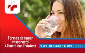 Formas de tomar Misoprostol